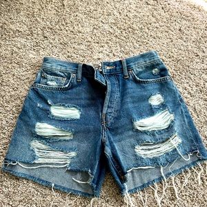 Free People Denim Shorts— some of my favorite shorts, are not my size anymore.